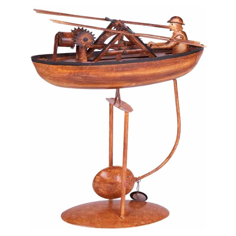 FIGURA METAL BALANCIN DA VINCI BOAT 25 x 9 x 36 cm FIGURA METAL BALANCIN DA VINCI BOAT 25 x 9 x 36 cm