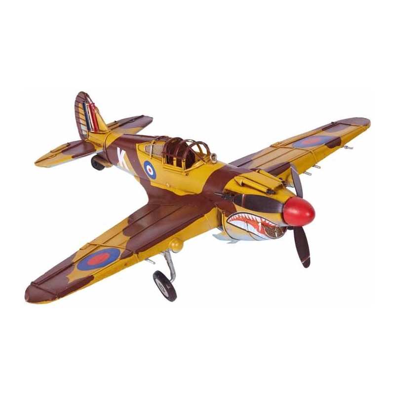 AVION METAL HAWK AMARILLO Y MARRON 41 x 49 x 15 cm AVION METAL HAWK AMARILLO Y MARRON 41 x 49 x 15 cm