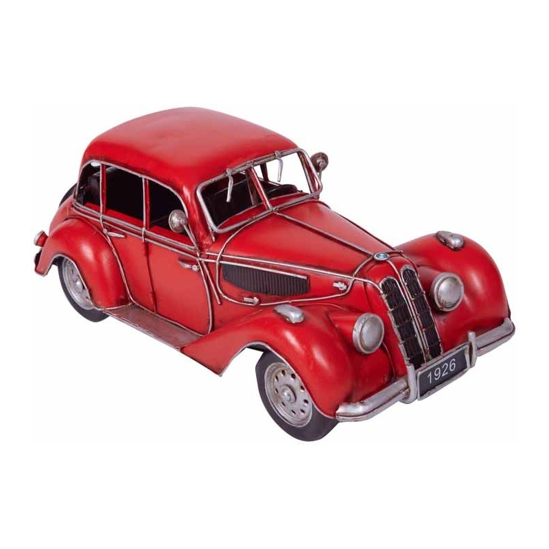 COCHE METAL CLASICO 1939 BMW 335 ROJO SEDAN 32,5 x 15 x 12 cm COCHE METAL CLASICO 1939 BMW 335 ROJO SEDAN 32,5 x 15 x 12 cm