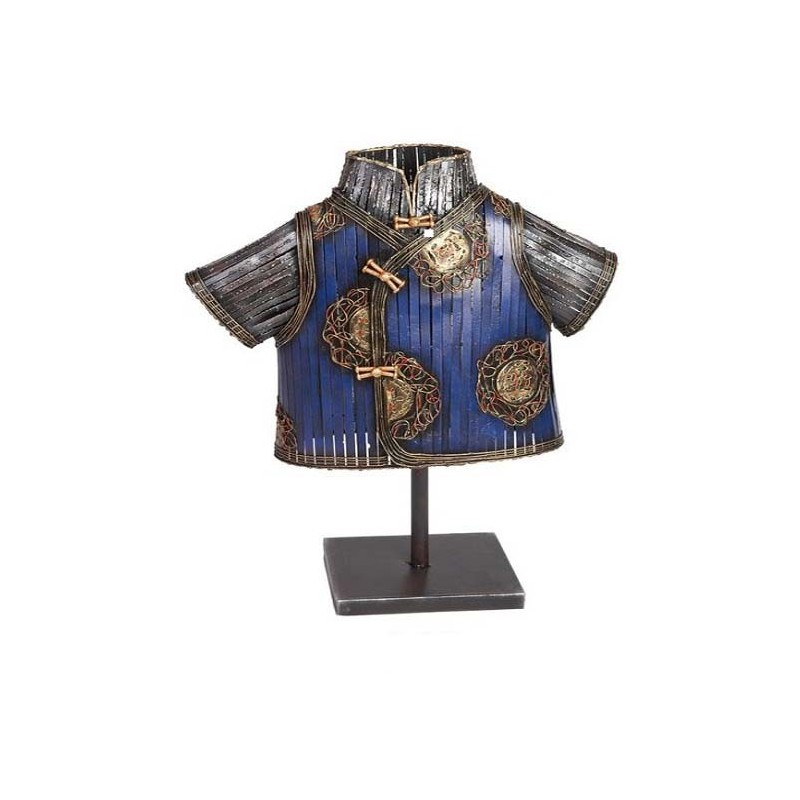 BUSTO METALICO CHINO COLOR AZUL Y NEGRO 56 x 44 x 15 cm BUSTO METALICO CHINO COLOR AZUL Y NEGRO 56 x 44 x 15 cm