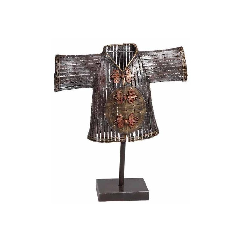 BUSTO METALICO CHINO COLOR GRIS 46 x 48 x 12 cm BUSTO METALICO CHINO COLOR GRIS 46 x 48 x 12 cm