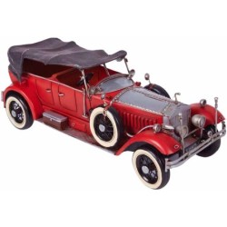 COCHE METAL ROLLS ROYCE ROJO TIGER HUNTING 37 x 12 x 13 cm