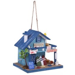 CASITA MADERA DECOR.BIRDHOUSE BEACH SHOP 21,5 x 17 x 21 cm