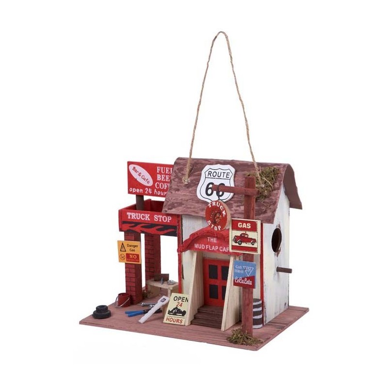 CASITA MADERA DECOR.BIRDHOUSE ROUTE 66 20,5 x 17 x 24,5cm CASITA MADERA DECOR.BIRDHOUSE ROUTE 66 20,5 x 17 x 24,5cm
