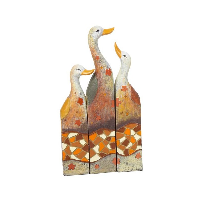 TRIO DE PATOS COL.MOSAICO 20 x 12 x 3 cm TRIO DE PATOS COL.MOSAICO 20 x 12 x 3 cm