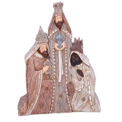 TRES REYES MAGOS EN OFRENDA COLECCION ARENA 18 x 4 x 20 cm