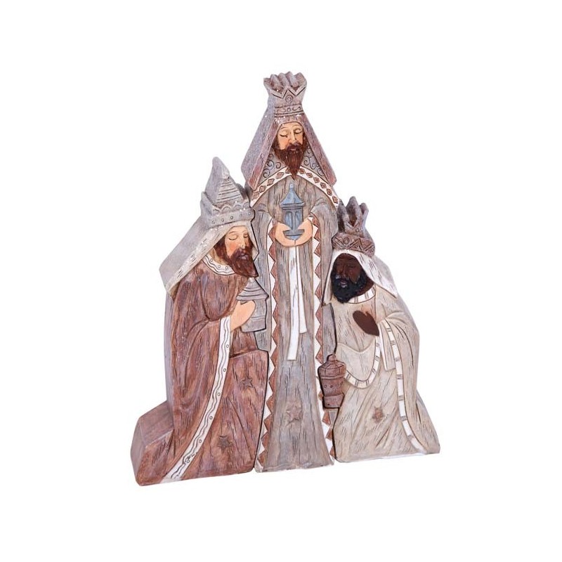 TRES REYES MAGOS PEQUEÑOS COLECCION ARENA 13 x 3,5 x 15 cm TRES REYES MAGOS PEQUEÑOS COLECCION ARENA 13 x 3,5 x 15 cm