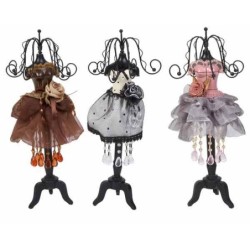 BUSTO PORTACOLLARES MADERA ,3 MODELOS 31 x 11 x 11 cm