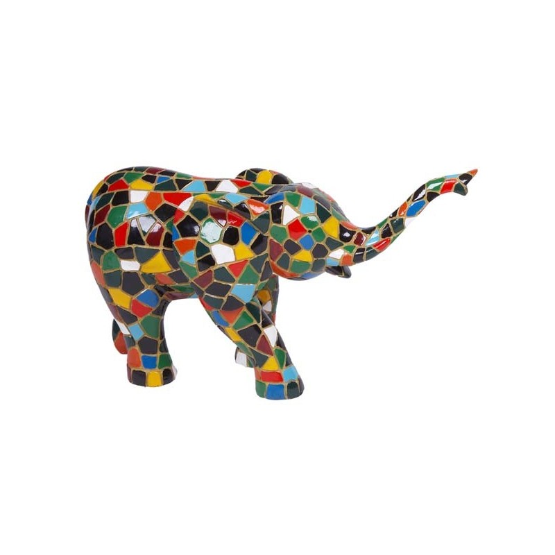 FIGURA ELEFANTE GRANDE MIXED COLORS 28 x 16 x 10 cm FIGURA ELEFANTE GRANDE MIXED COLORS 28 x 16 x 10 cm