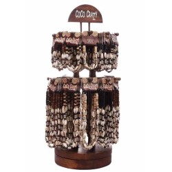 DISPLAY ROUND GIRO 96 COLLARES Y 96 BRAZAL.SHELL 48 x 24 x 24 cm