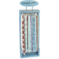 EXP.96 COLLARES PIEDRAS SHELL COLORES PASTEL 58 x 20 x 9 cm