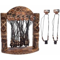 EXP.TOTHEM 96 COLGANTES MASCARA TRIBAL 40 x 35 x 12 cm