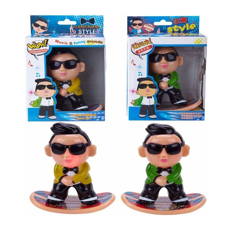 MUÑECO PEQUEÑO GANGNAM C/LUZ Y MUSICA 4 x 3 x 8,5 cm MUÑECO PEQUEÑO GANGNAM C/LUZ Y MUSICA 4 x 3 x 8,5 cm