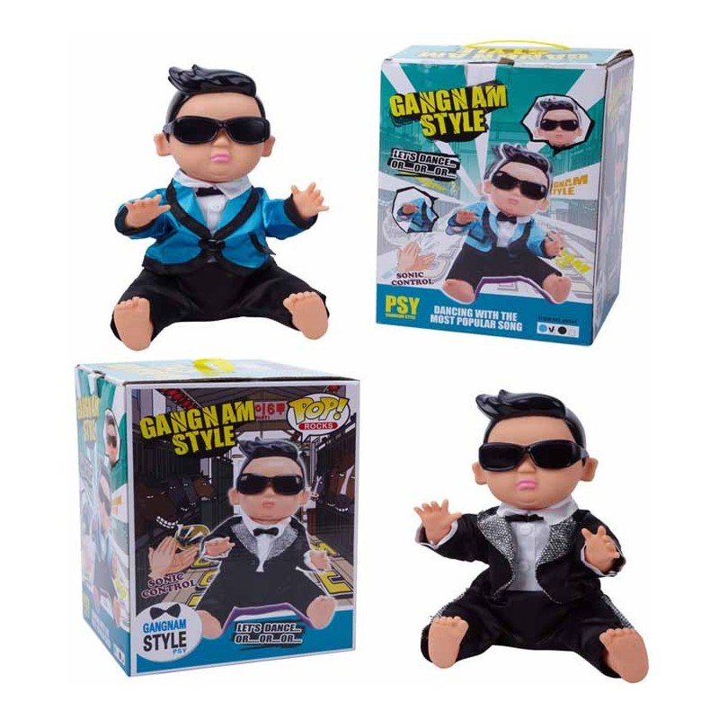 MUÑECO GANGNAM STYLE SONIC CONTROL C/MUSICA Y MOV. 25 x 20 x 20 cm MUÑECO GANGNAM STYLE SONIC CONTROL C/MUSICA Y MOV. 25 x 20 x 20 cm