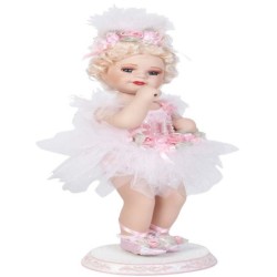 MUÑECA DE PIE ROSA COL.BALLET 25 x 10 x 8 cm