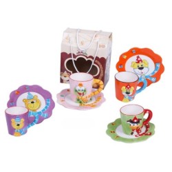 SET INFANTIL DESAYUNO 2 PZAS.,4 MOD. 11 x 18 x 19 cm