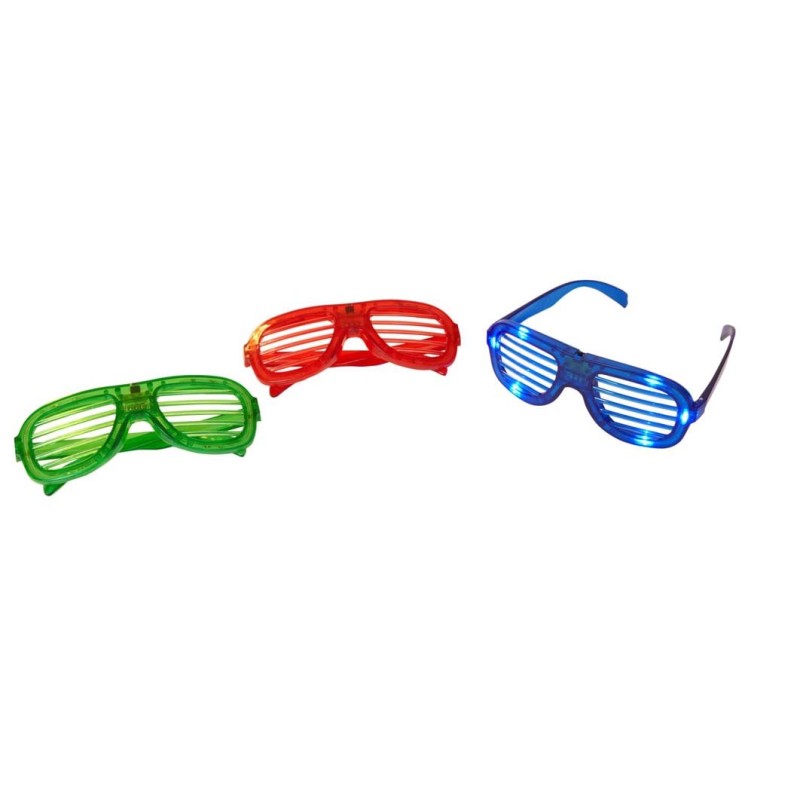 GAFAS FANTASIA CON LUCES LED MOD.PERSIANA,3COLORES 16 x 5,5 x 15 cm GAFAS FANTASIA CON LUCES LED MOD.PERSIANA,3COLORES 16 x 5,5 x 15 cm