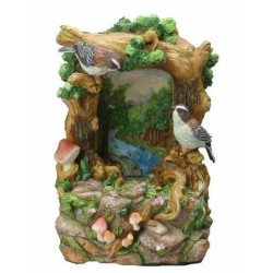 FUENTE LUMINOSA CON LUZ Y MUSICA PAJAROS 21 x 13 x 10 cm