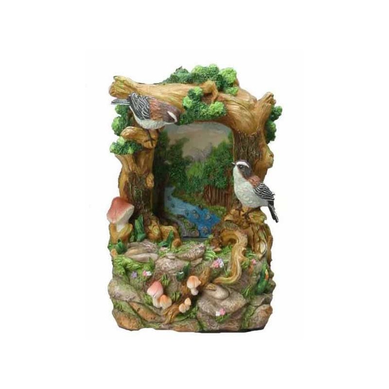 FUENTE LUMINOSA CON LUZ Y MUSICA PAJAROS 21 x 13 x 10 cm FUENTE LUMINOSA CON LUZ Y MUSICA PAJAROS 21 x 13 x 10 cm