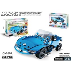 PUZZLE CONSTRUCCION COCHE DESCAPOTABLE ,208 PZAS. 18 X 4 X 24,5 cm.