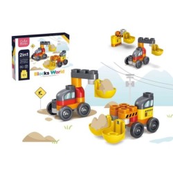 SET MONTAJE BLOQUES EXCAVADORA 22 PIEZAS 2 EN 1 30cm x 23cm x 7,2cm