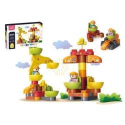 SET MONTAJE BLOQUES PARQUE 32 PIEZAS 2 EN 1 35cm x 23cm x 7,2cm