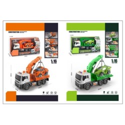 CAMION GRUA ESCALA 1:16 LUZ Y SONIDO,2 COLORES 14 x 10 x 26 cm.