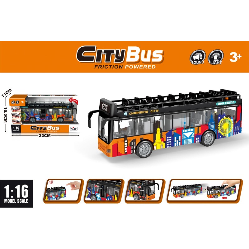 AUTOBUS TURISTICO CHARMING CITY 11 x 16,5 x 32 cm.