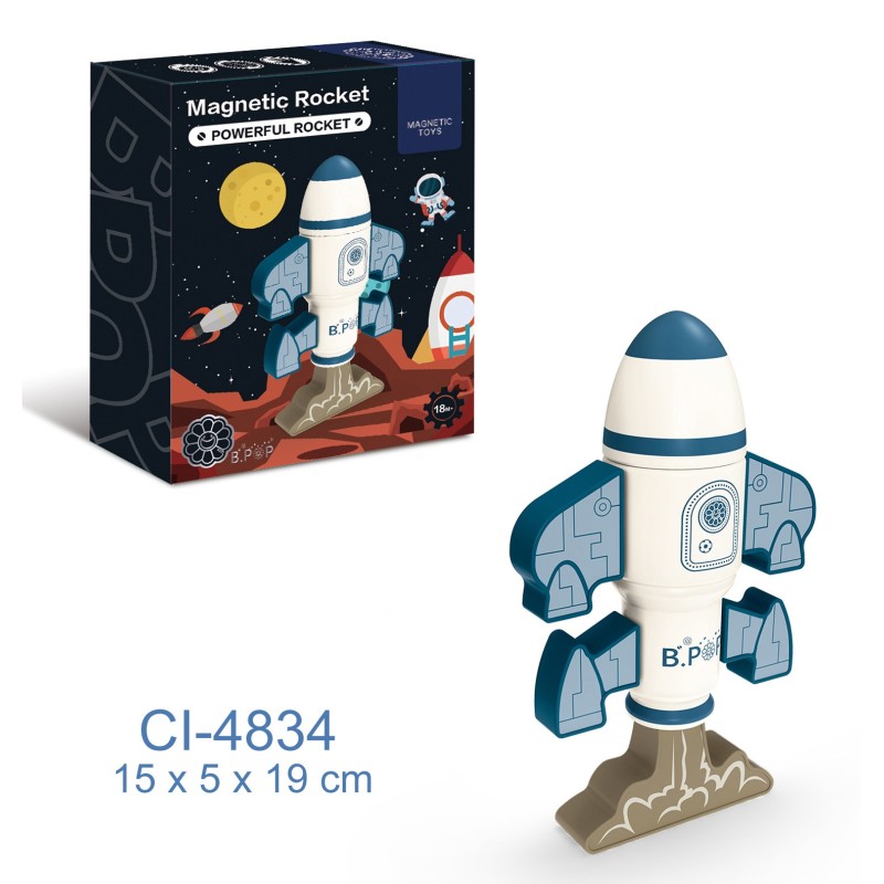 PUZZLE MAGNETICO NAVE ESPACIAL 15 x 5 x 19 cm PUZZLE MAGNETICO NAVE ESPACIAL 15 x 5 x 19 cm