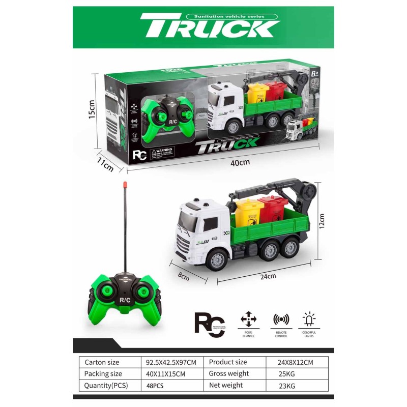 CAMION RADIO CONTROL RECICLAJE 8 x 24 x 12 cm. CAMION RADIO CONTROL RECICLAJE 8 x 24 x 12 cm.