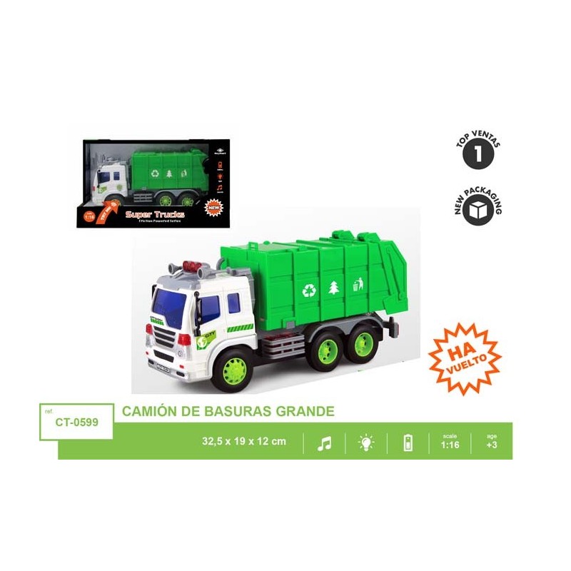 CAMION ECOLOGICO RECICLAJE BASURAS 32,5 x 19 x 12 cm. CAMION ECOLOGICO RECICLAJE BASURAS 32,5 x 19 x 12 cm.