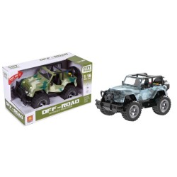 COCHE ESCALA 1:16 JEEP LUZ Y SONIDO 24 x 15,5 x 12 cm.