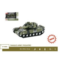 TANQUE POWER ARMY, 1:20 FRICCION LUZ Y SONIDO 24 x 15,5 x 12 cm