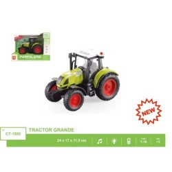 TRACTOR GRANDE 1:16 CON LUZ Y SONIDO 24 x 17 x 11,5 cm.