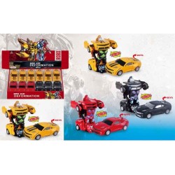 EXP.12 COCHES TRANSFORMER , 3 COLORES Expositor 42 x 30 x 43 Unid: 3,60 x 8 x 2,50 cm