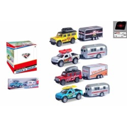 EXP.16 COCHES CON ROULOTTE EN BOX ,4 MODELOS Exp.85 x 23,5 x 90 cm. Unid.27,5 x 20 x 28,8 cm.