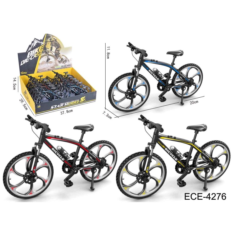 EXP.12 BICICLETAS PASEO,3 COLORES Exp. 37,8 x 29,5 x 14,5 cm. Unid. 20 x 7,3 x 11,8