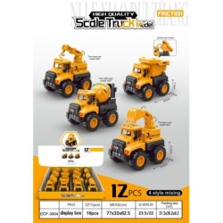 EXP.12 CAMIONES FRICCION PEQUEÑOS CONSTRUCCION 31,3 x 30,2 x 8,3 cm