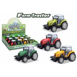 EXPOSITOR 12 TRACTORES PULL BACK,3 COLORES SURTIDO Exp: 32,3 x 28,78 x 6,5 cm Und. 9,5 x 3,4 x 5,3 cm