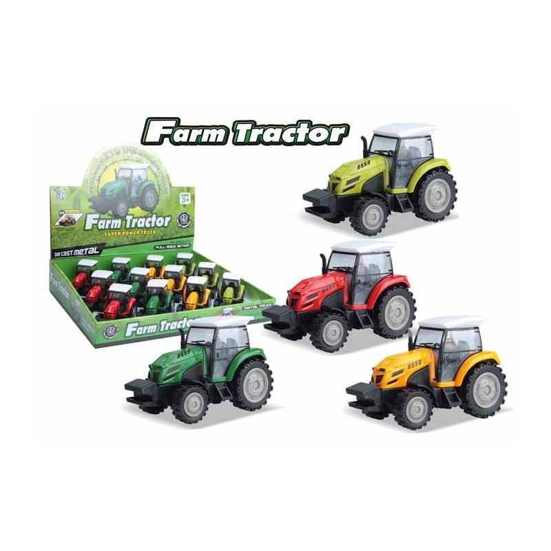 EXPOSITOR 12 TRACTORES PULL BACK,3 COLORES SURTIDO Exp: 32,3 x 28,78 x 6,5 cm Und. 9,5 x 3,4 x 5,3 cm EXPOSITOR 12 TRACTORES PULL BACK,3 COLORES SURTIDO Exp: 32,3 x 28,78 x 6,5 cm Und. 9,5 x 3,4 x 5,3 cm