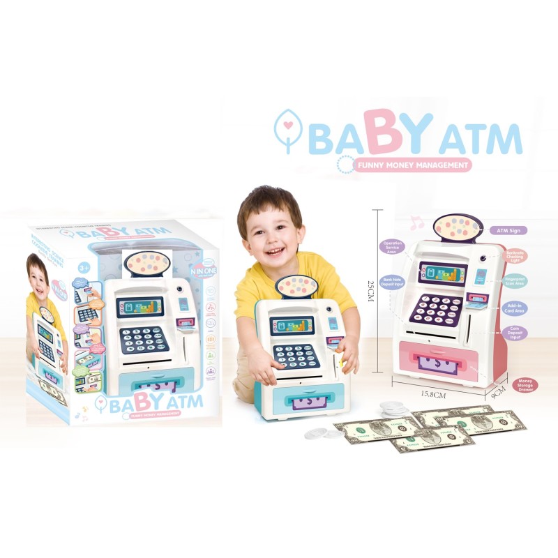 CAJA REGISTRADORA INFANTIL CON LUZ Y SONIDO 25 x 15,8 x 9 cm. CAJA REGISTRADORA INFANTIL CON LUZ Y SONIDO 25 x 15,8 x 9 cm.