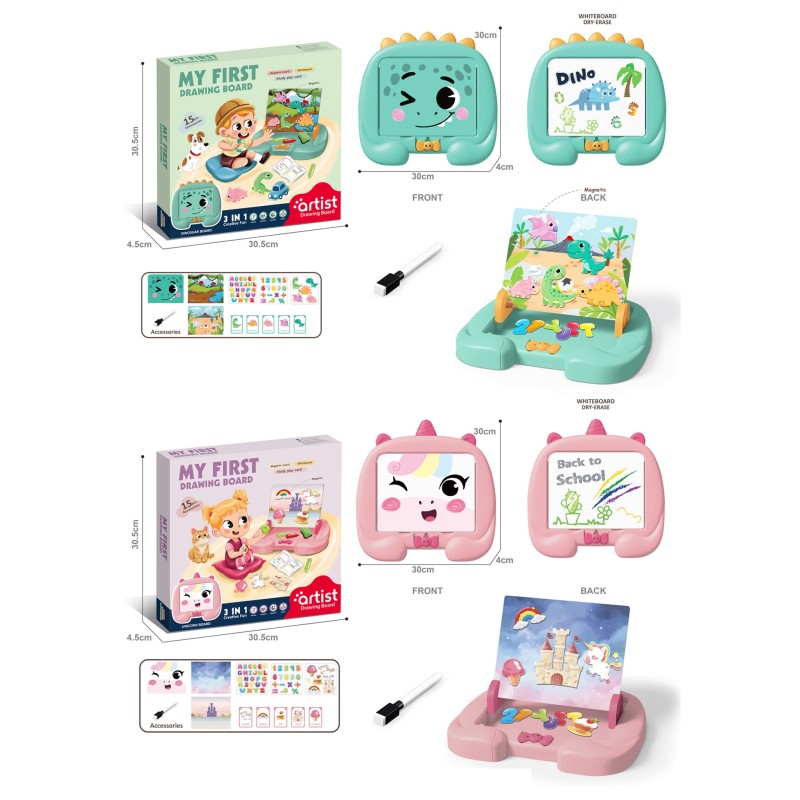 MI PRIMERA PIZARRA DIBUJO,2 MODELOS 30,5 x 4,5 x 30,5 cm. MI PRIMERA PIZARRA DIBUJO,2 MODELOS 30,5 x 4,5 x 30,5 cm.