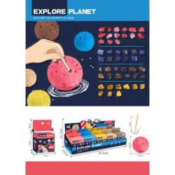 EXP.10 SET EXCAVACION SORPRESA GEMAS Exp. 15,7 x 13 x 36,3 cm. Unid. 5,9 x 5,9 cm.