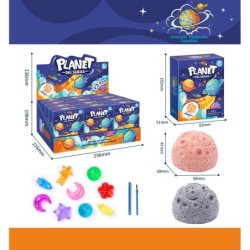 EXP.12 SET EXCAVACION SORPRESA PLANETAS Exp. 13,6 x 21,6 x 25,6 cm Unid. 4,7 x 6,8 x 6,8cm