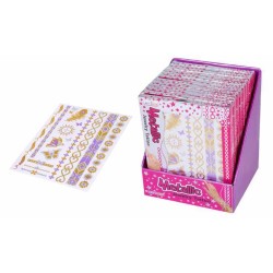 EXP.12 SETS TATOO JOYERIA Expositor :23 x 19 x 15cm Und: 22cm x 17cm x 1cm