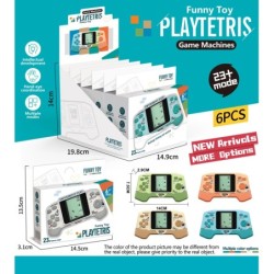 EXP.6 MAQUINAS MARCIANITOS PLAYTETRIS CLASICA Exp. 14 x 19,8 x 14,9 cm. Unid. 2,9 x 7,5 x 14 cm.