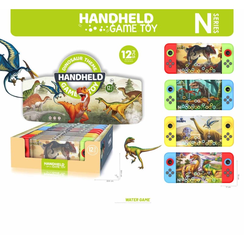 EXP.12 WATER GAME DINOSAURIOS ,4 MODELOS Exp. 30,5 x 8 x 23,5 cm. Unid. 17 x 7,5 x 2,5 cm. EXP.12 WATER GAME DINOSAURIOS ,4 MODELOS Exp. 30,5 x 8 x 23,5 cm. Unid. 17 x 7,5 x 2,5 cm.