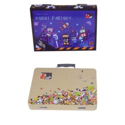 MALETIN LUXE MAGNETICO FACTORIA ROBOTS 4 x 20 x 30 cm