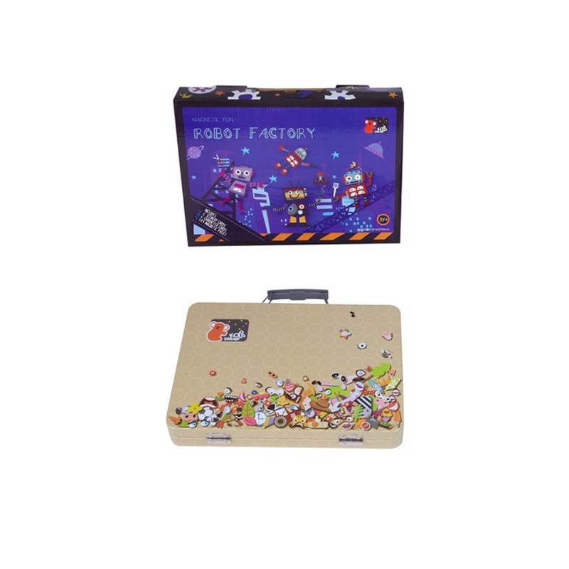 MALETIN LUXE MAGNETICO FACTORIA ROBOTS 4 x 20 x 30 cm MALETIN LUXE MAGNETICO FACTORIA ROBOTS 4 x 20 x 30 cm