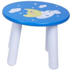 TABURETE MADERA COL.MOON 18,5 x 22 x 22 cm